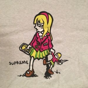 Authentic Supreme Graphic Rare Girl Doll Tee